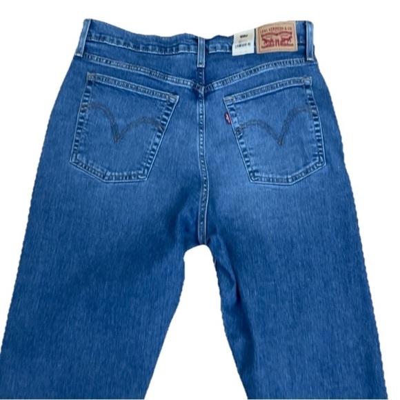 NWT Levi’s Straight Jeans Wedgie Button Fly Size 14 Short Petite 32” Waist New - Picture 11 of 12